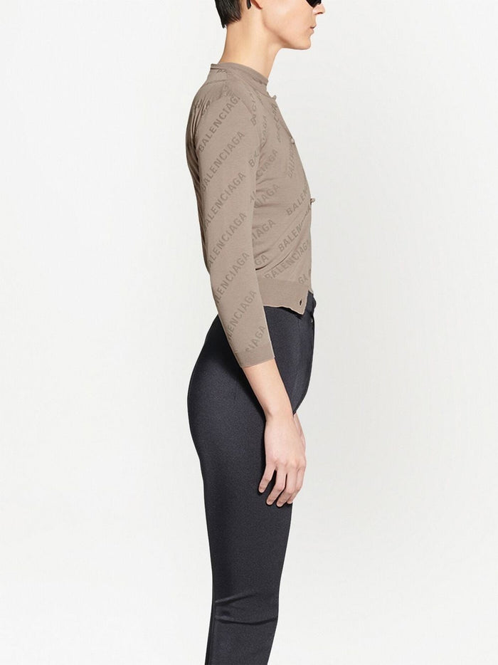 Balenciaga Sweaters Beige Main Material: Cotton