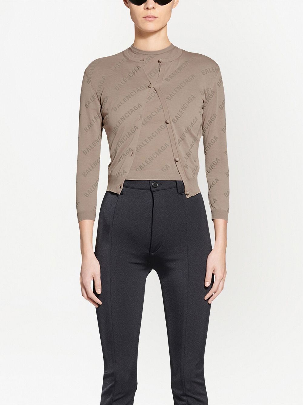 Balenciaga Sweaters Beige Main Material: Cotton