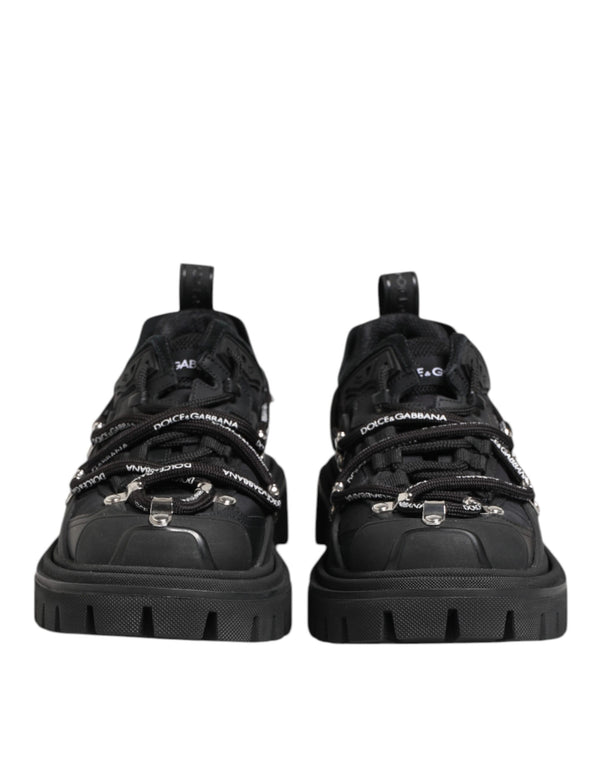 Dolce & Gabbana 50% Calfskin Leather 40% Polyester 10% Viscose sneaker in black