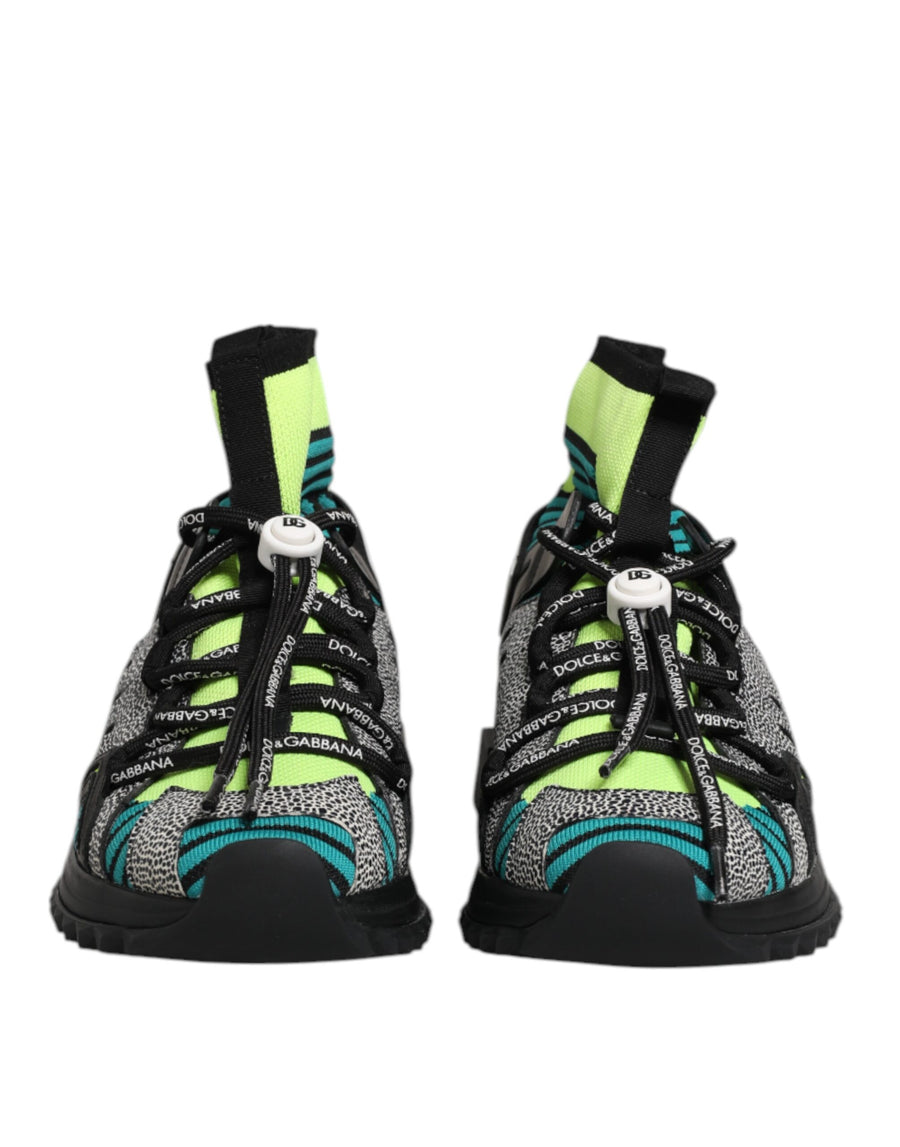 Dolce & Gabbana 5% Cotton 40% Polyester 10% Viscose 15% Lambskin 30% Calfskin sneaker in multicolor