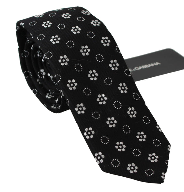 Dolce & Gabbana 100% Silk necktie in black