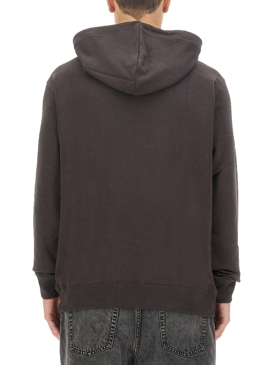 Logo Sweatshirt Brown Organic Cotton Sweatshirts