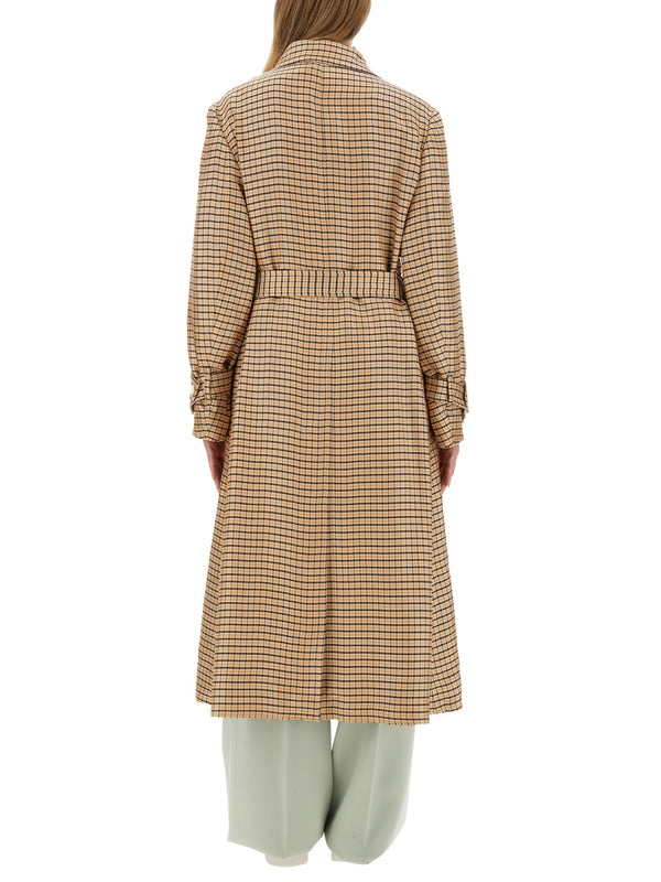 Belted Trench Coat Multicolour Viscose & Raincoats