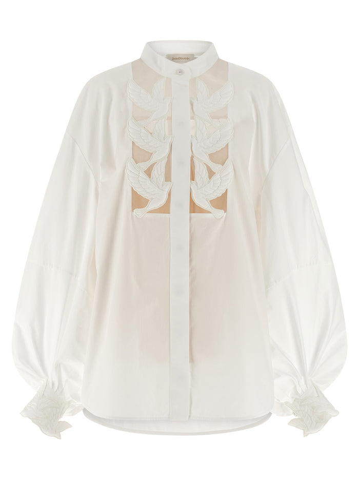Luna shirt White Cotton Shirt, Blouse
