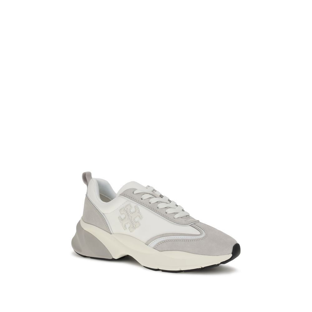 Tory Burch 100% Calf Leather Bos Taurus sneaker in white — view 2