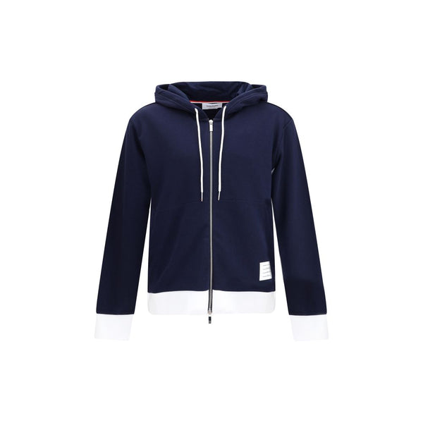 Thom Browne 100% Cotton hoodie in navy
