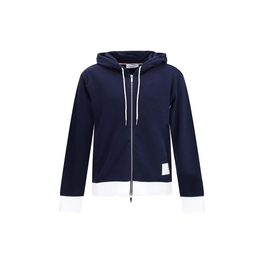 Thom Browne 100% Cotton hoodie in navy