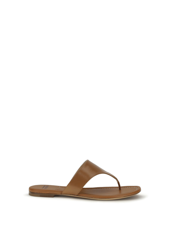 Sandals Calf Leather Beige