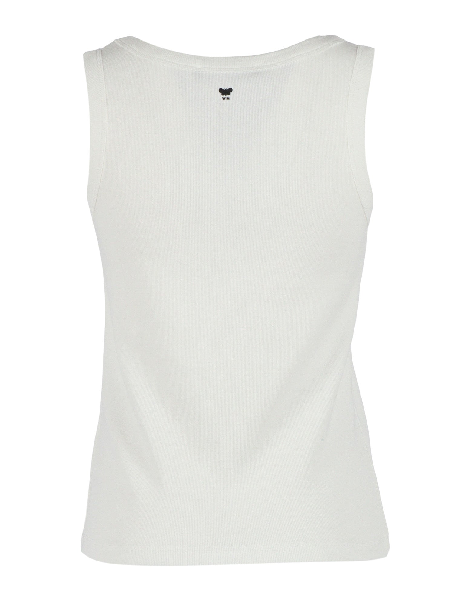 TOP White Cotton Elastane