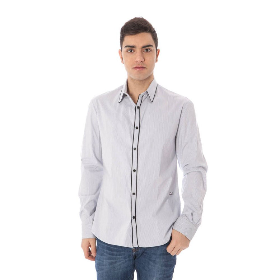 Costume National 76% Cotton shirt in blue