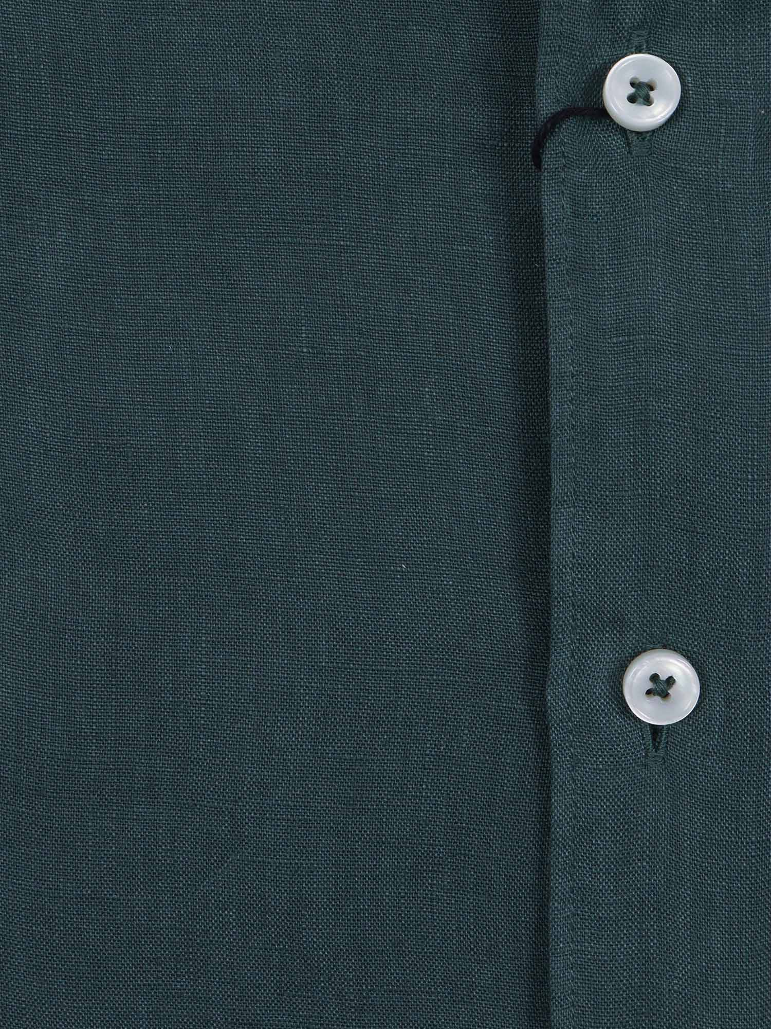Shirt Green Linen