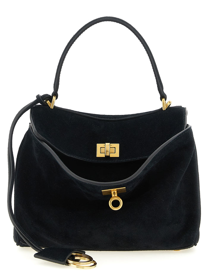 Rodeo Mini Handbag Black Calfskin Leather (bos Taurus) Hand Bags