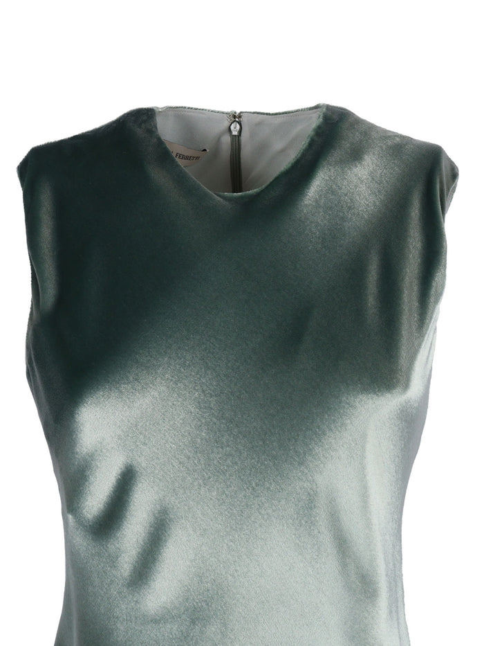 Dress Green Viscose Midi