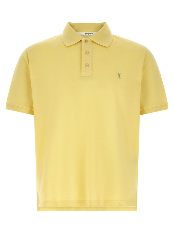 Saint Laurent Polo Shirt — Yellow
