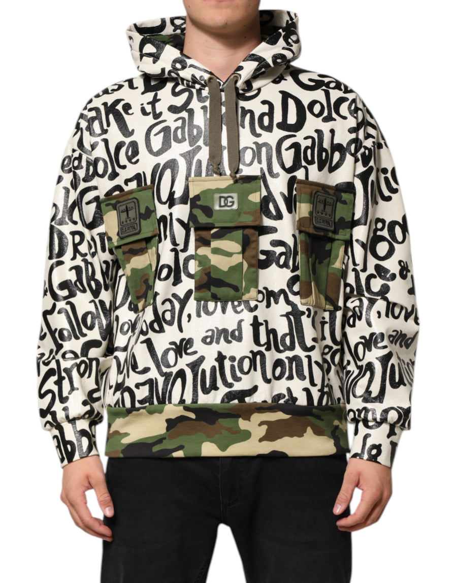 Dolce & Gabbana 80% Polyester 20% Cotton; Lining: 100% Cotton hoodie in multicolor