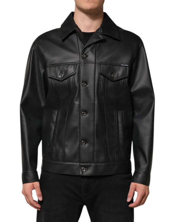 Dolce & Gabbana 90% Polyester jacket in black