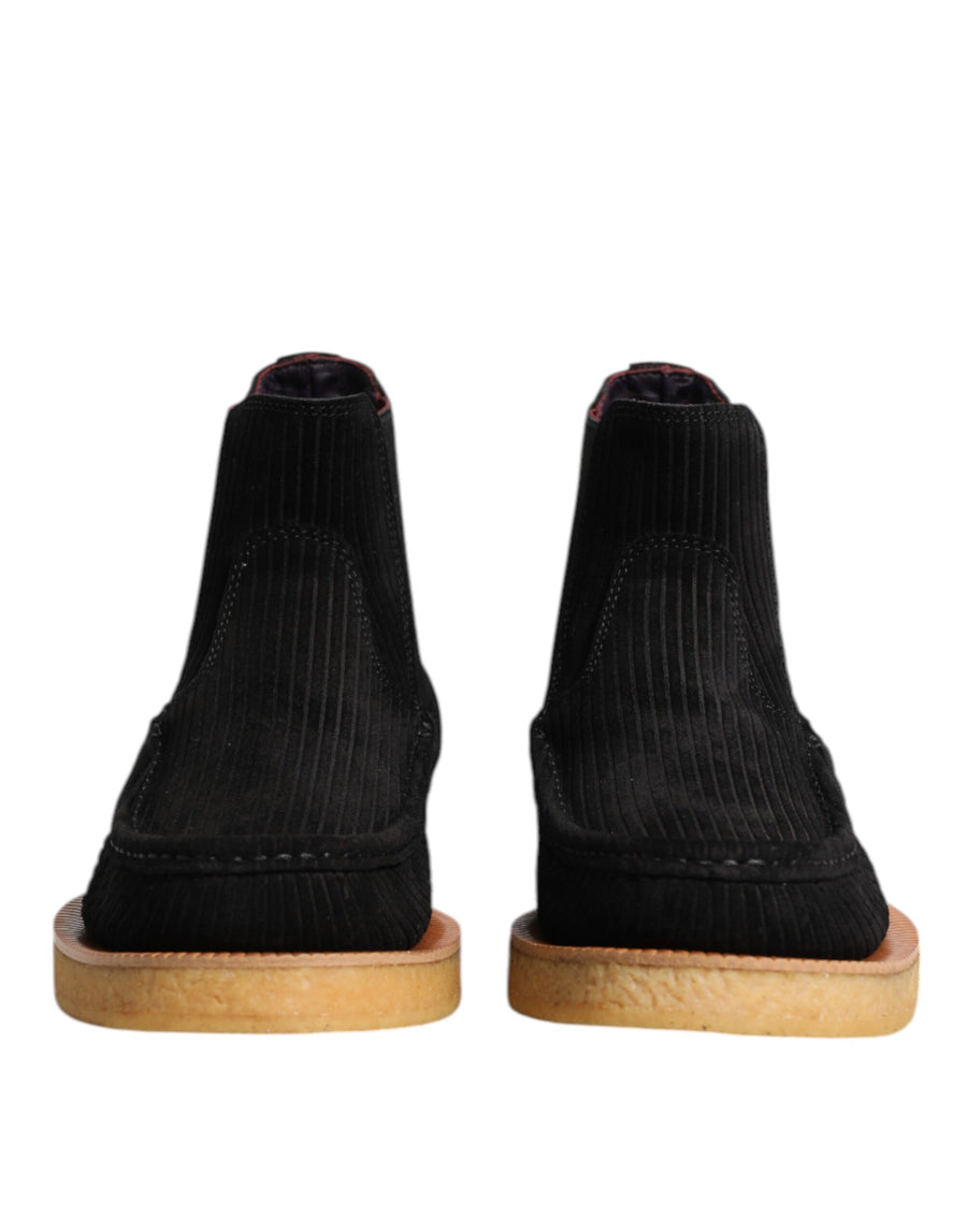 Dolce & Gabbana 75% Calfskin boot in black