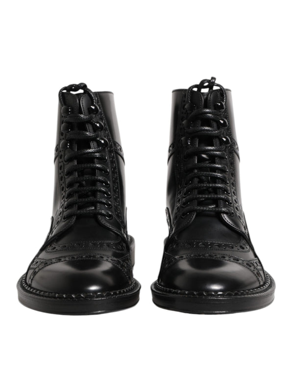 Dolce & Gabbana 100% Calf Leather boot in black