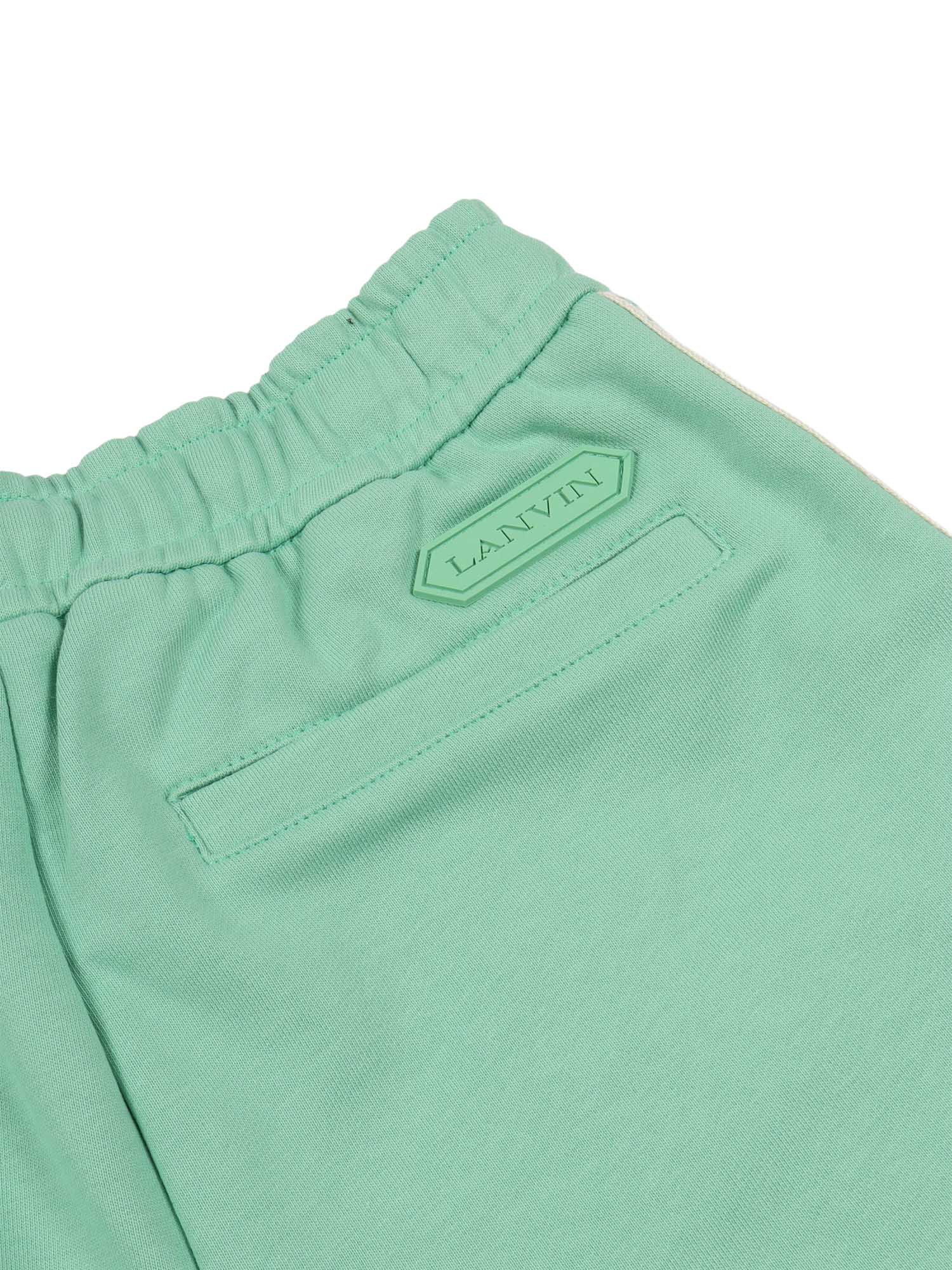 SHORTS Green Cotton Fabric 2