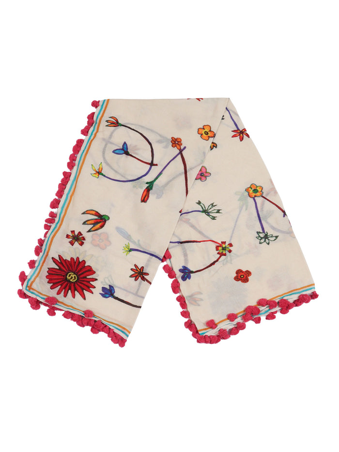 Simpaty 105x110 Scarf Cotton Silk Polyester