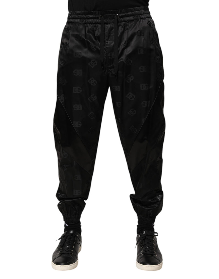 Dolce & Gabbana 100% Nylon joggers in black