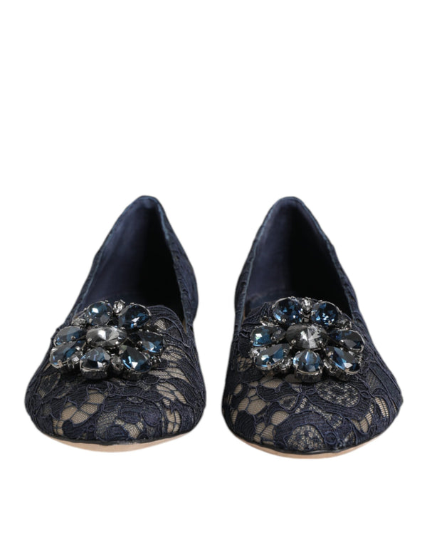 Dolce & Gabbana 56% Viscose 39% Cotton 5% Nylon flat in blue