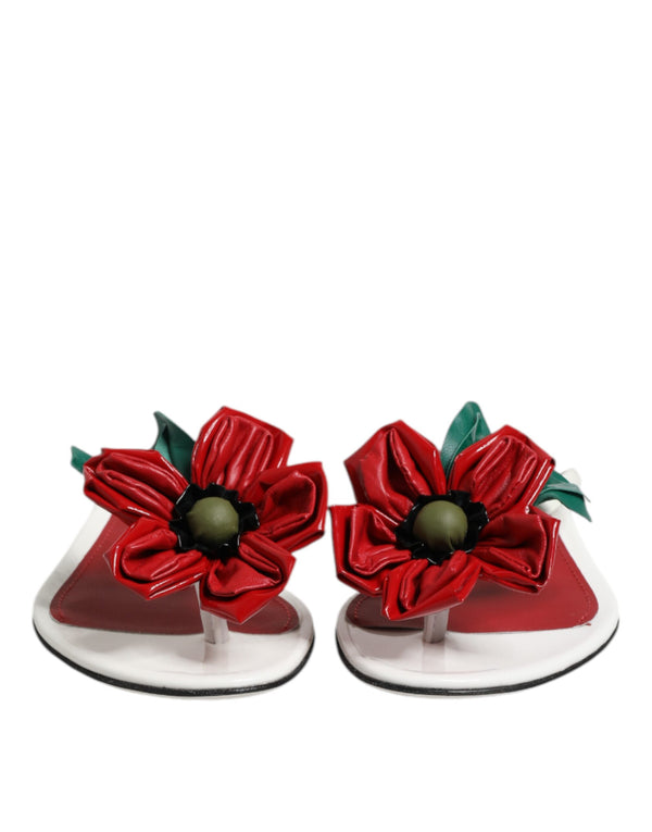 Dolce & Gabbana 100% Calf Leather sandal in red