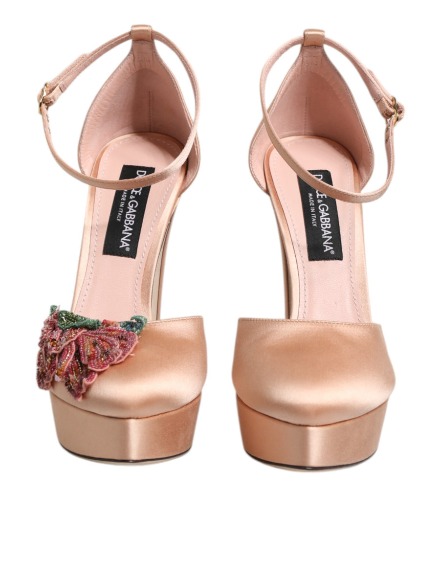 Dolce & Gabbana 68% Viscose platform heel in pink
