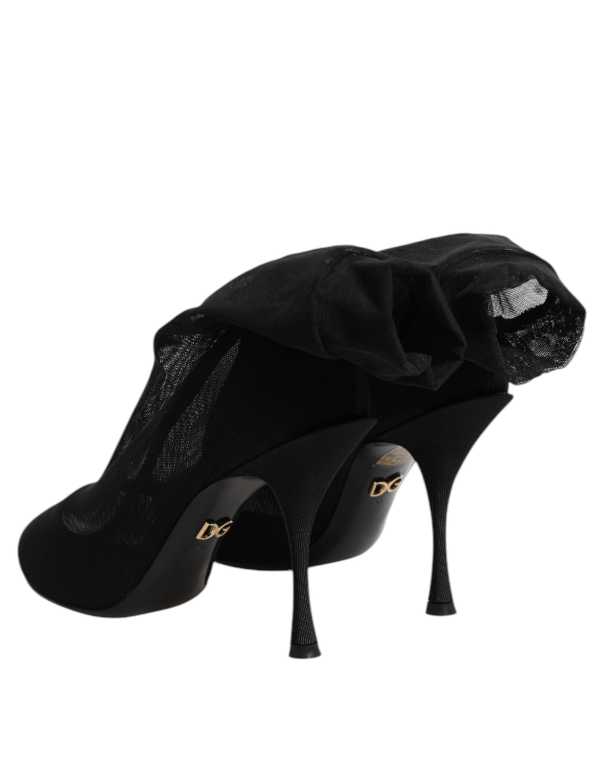 Dolce & Gabbana 52% Silk boot in black — view 4