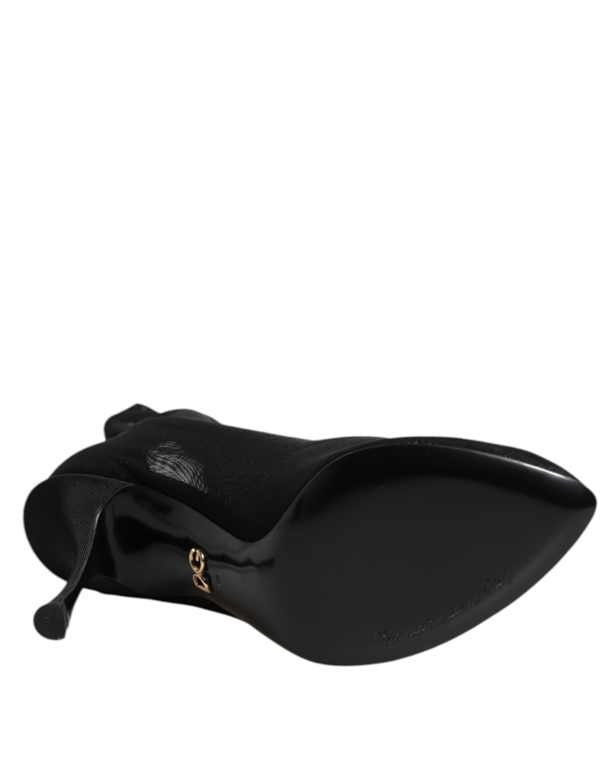 Dolce & Gabbana 52% Silk boot in black — view 8