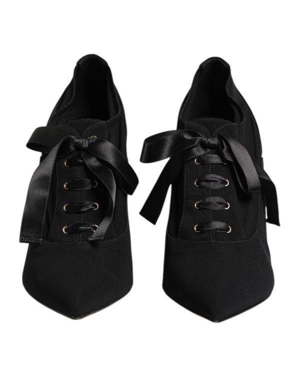Dolce & Gabbana 96% Viscose heel in black