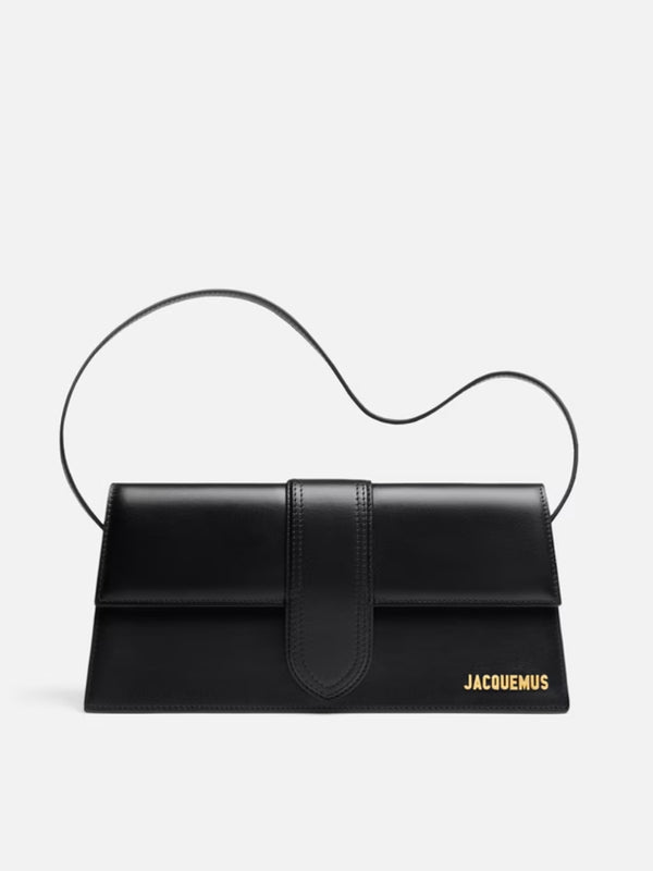 Jacquemus Leather shoulder bag in black