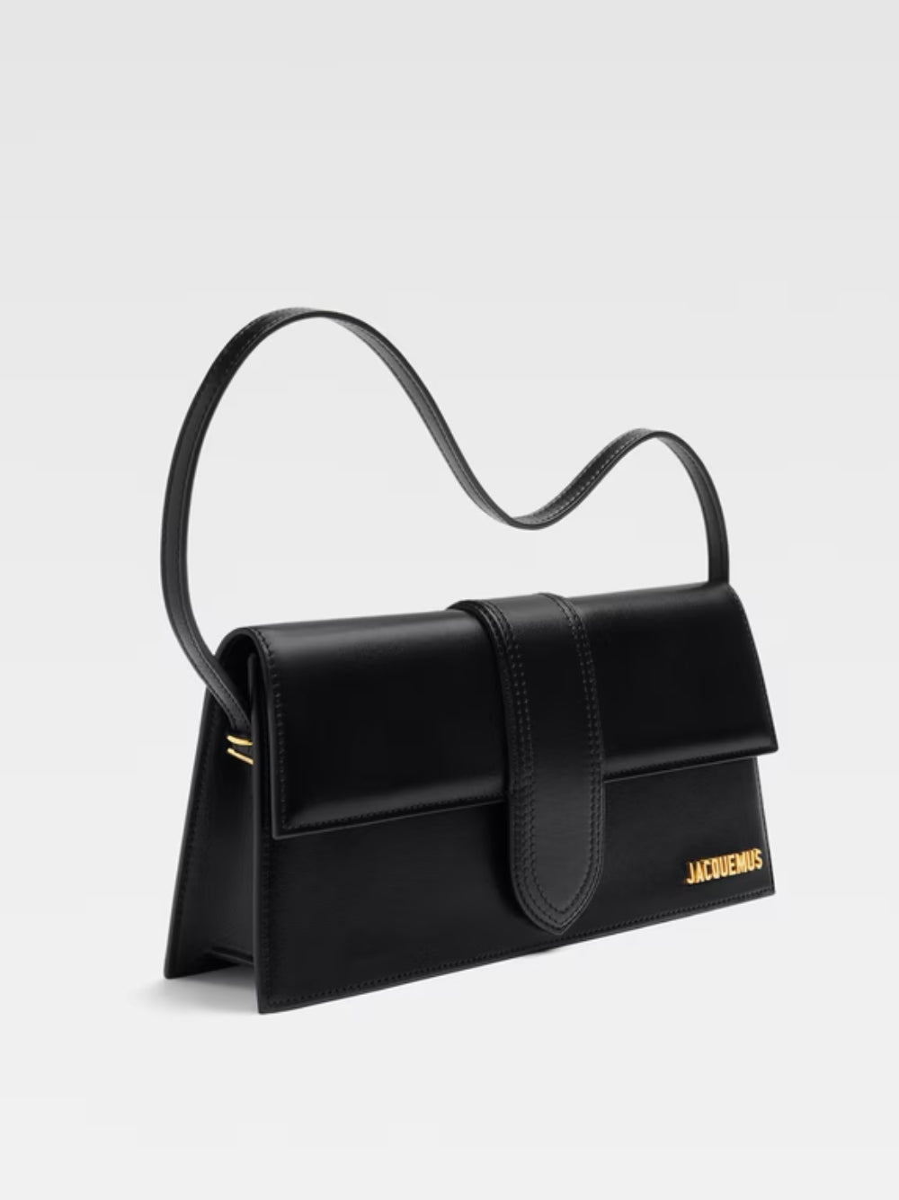 Black Leather Le Bambino Long Bag
