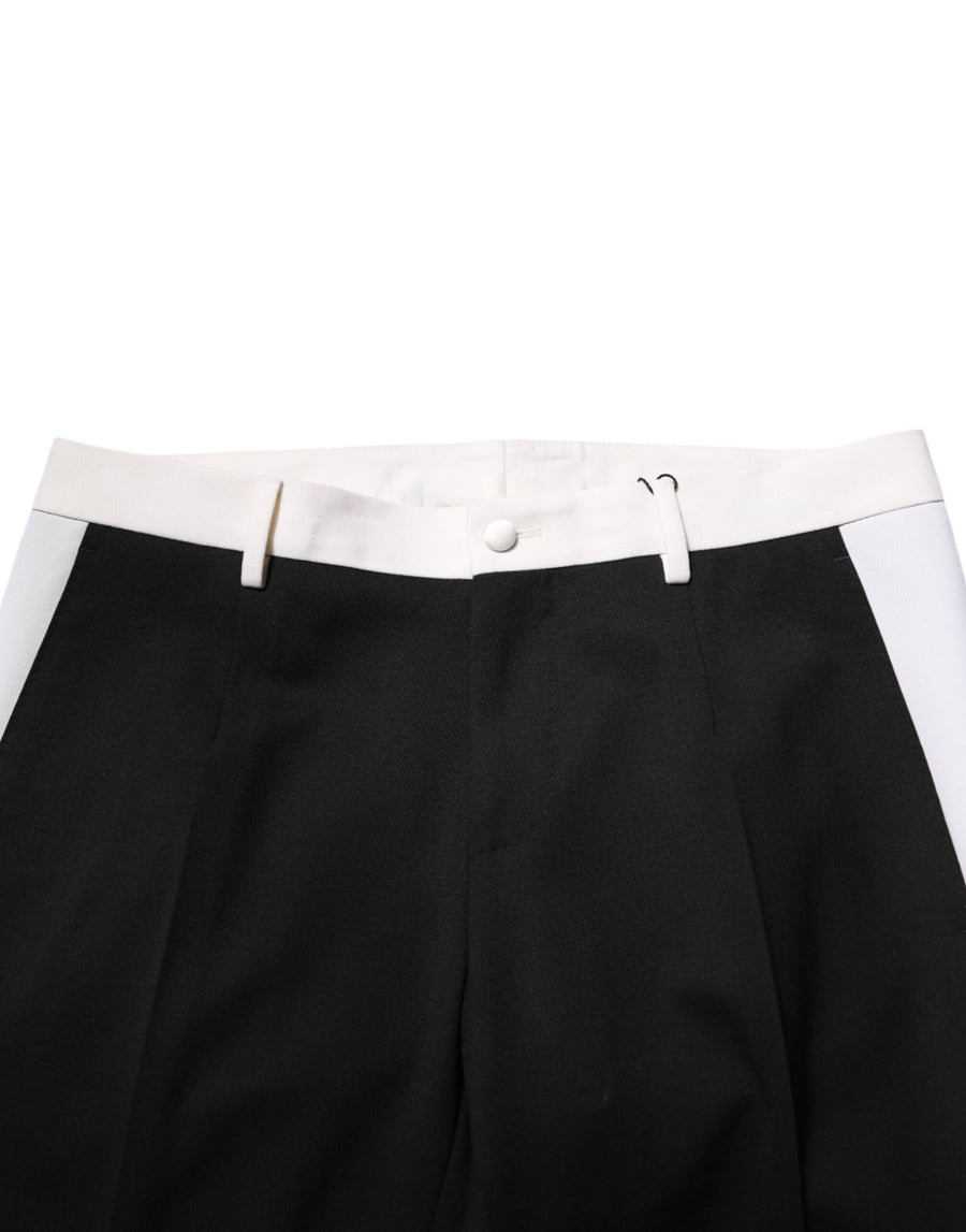 Dolce & Gabbana 97% Wool 3% Spandex trousers in black