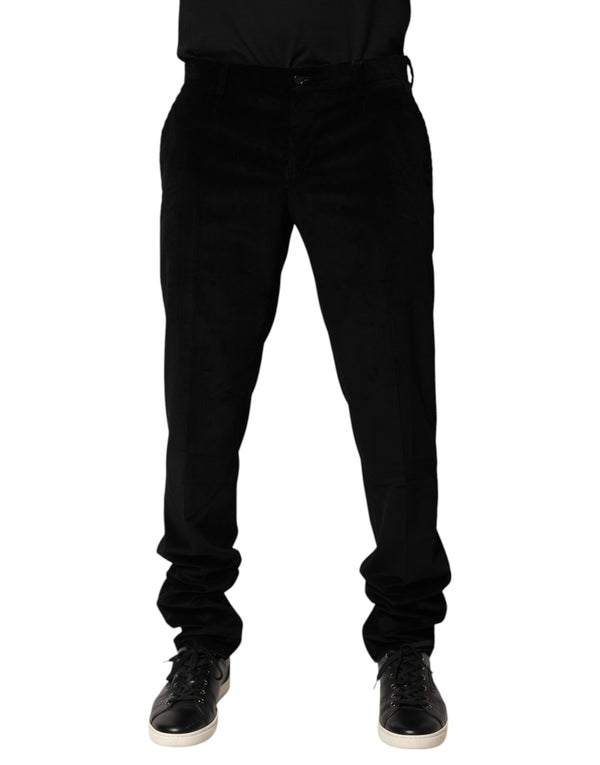 Dolce & Gabbana 100% Cotton trousers in black