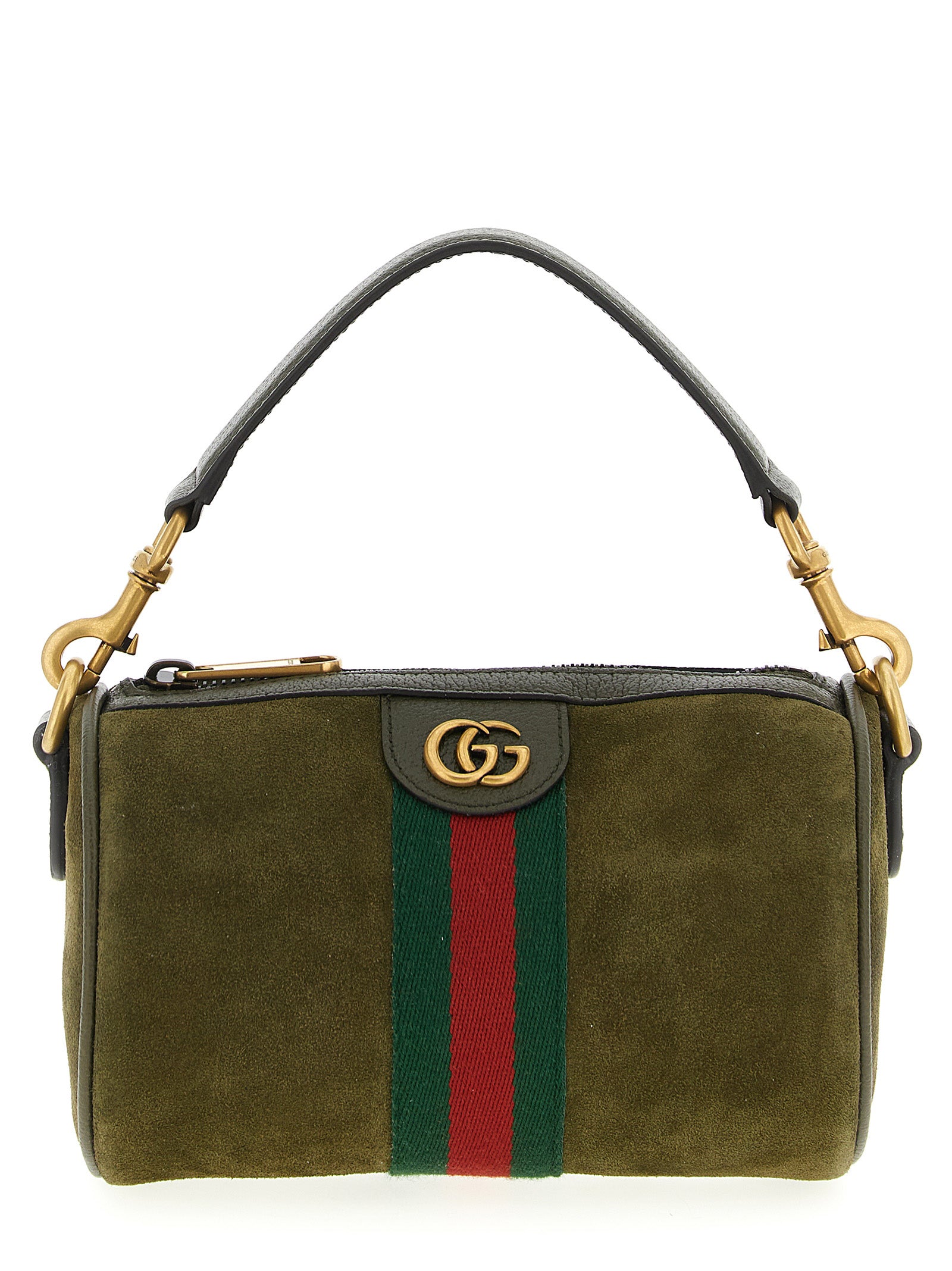 Ophidia mini handbag Green Calfskin Leather (bos Taurus) Hand Bags