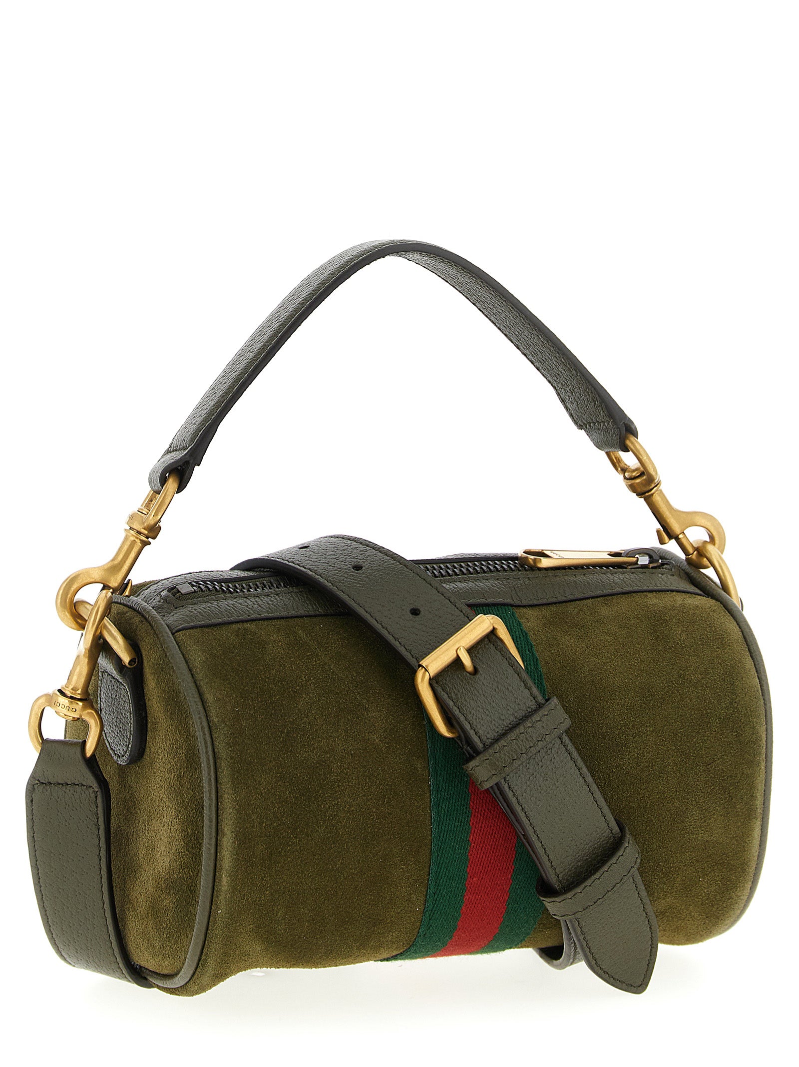 Ophidia mini handbag Green Calfskin Leather (bos Taurus) Hand Bags