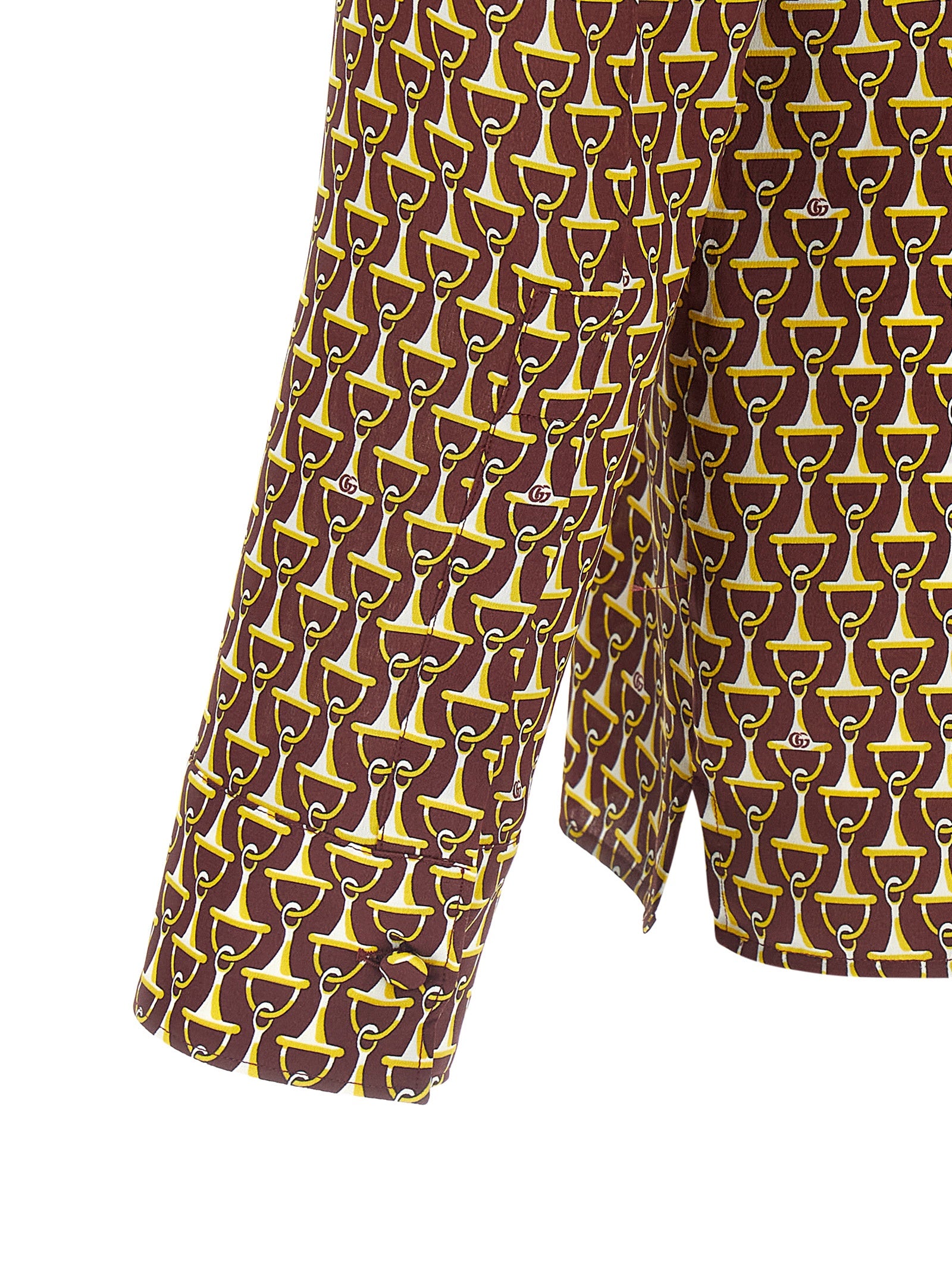 Horsebit shirt Multicolor Silk Shirt, Blouse