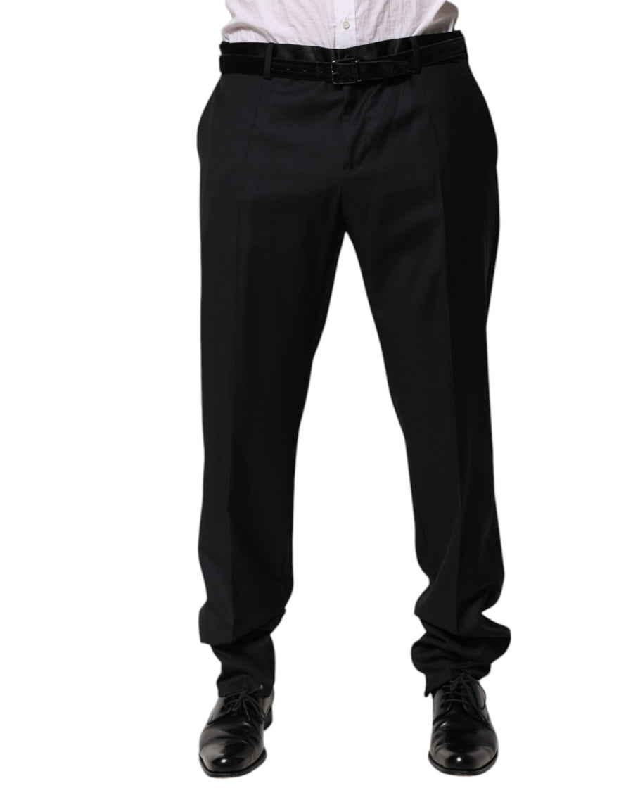 Dolce & Gabbana 79% Cotton 15% Silk 6% Polyester trousers in black