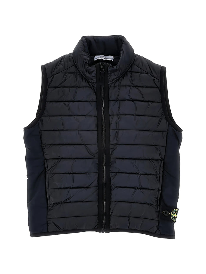 Giubbotto Senza Maniche Vera Piuma Blue Gilet
