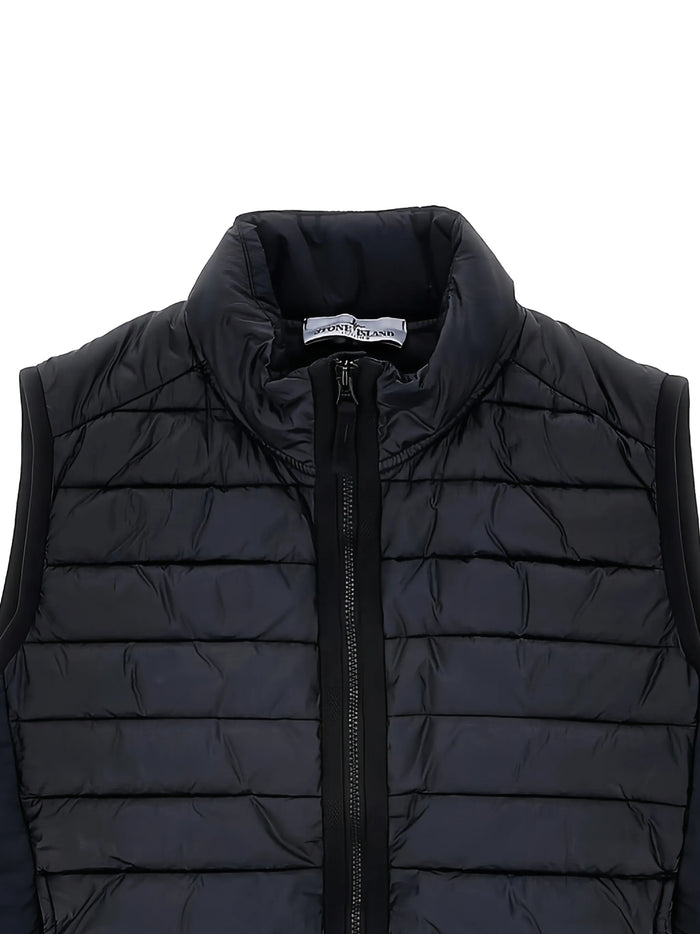 Giubbotto Senza Maniche Vera Piuma Blue Gilet