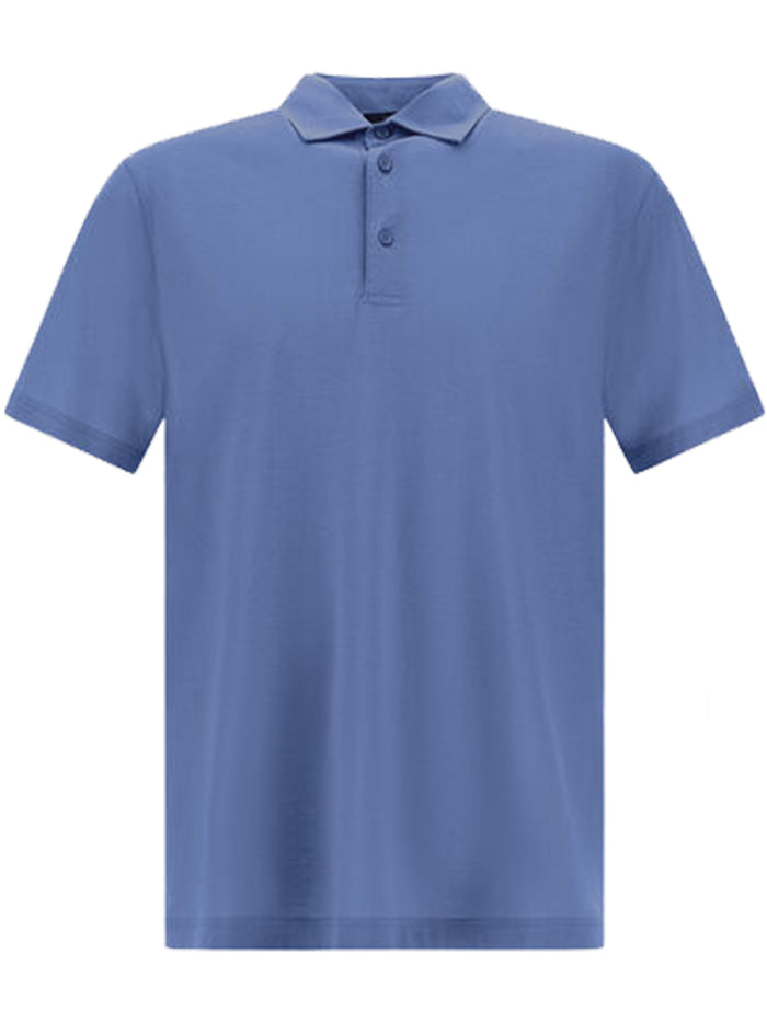 Polo Jersey Voile Crepe Blue