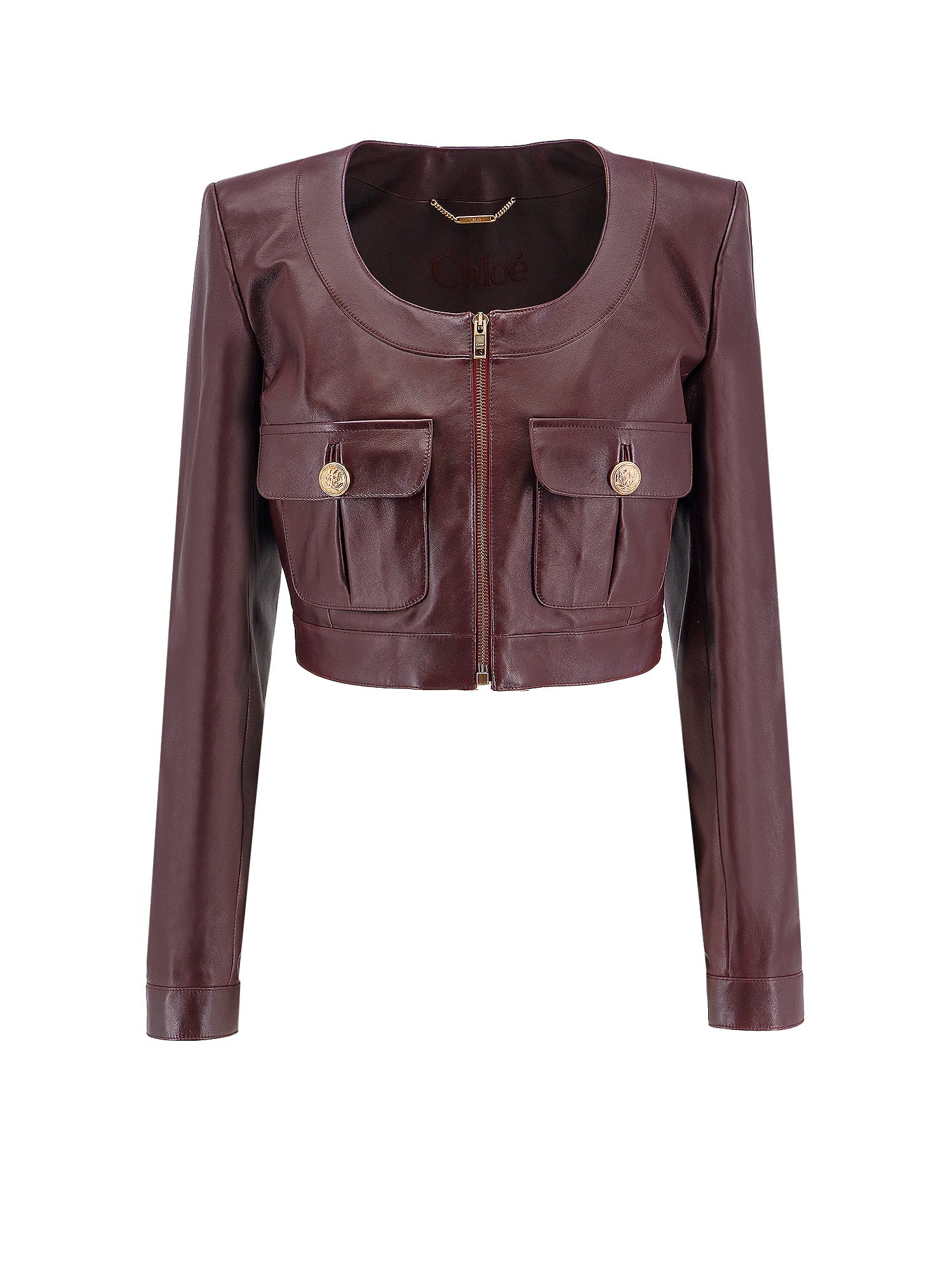 Chloè Jackets Brown Pelle