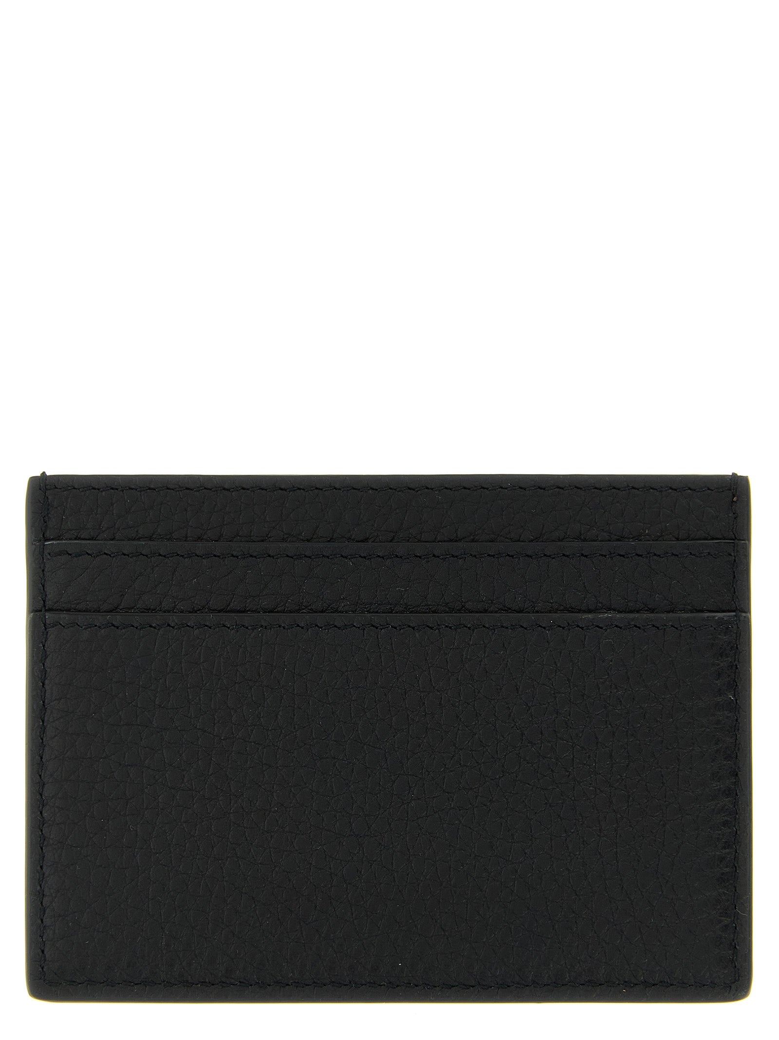 Tiny Cassandre card holder Black Calfskin Leather (bos Taurus) Wallets, Holders