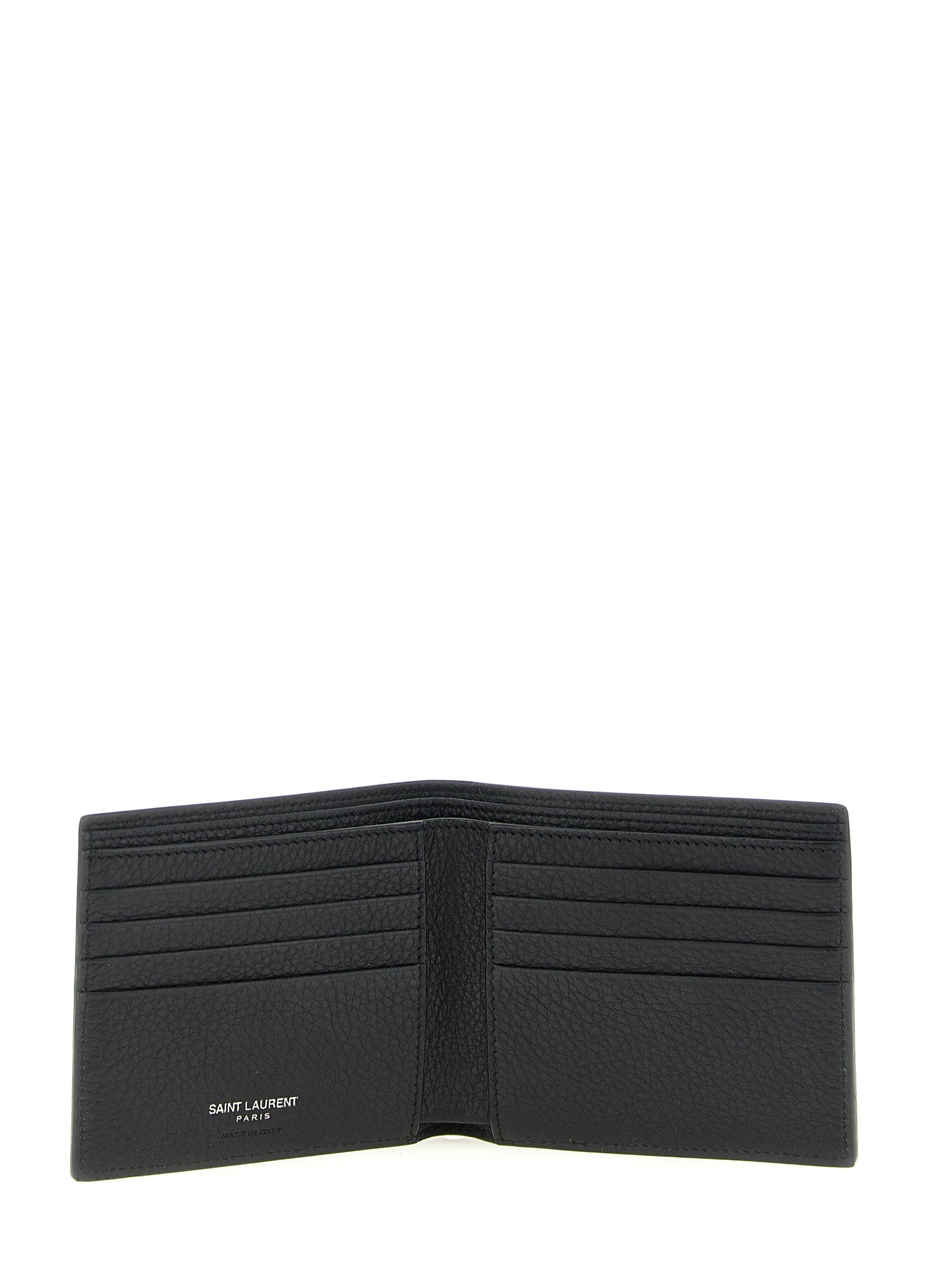 East-West wallet Black Calfskin Leather (bos Taurus) Wallets, Card Holders