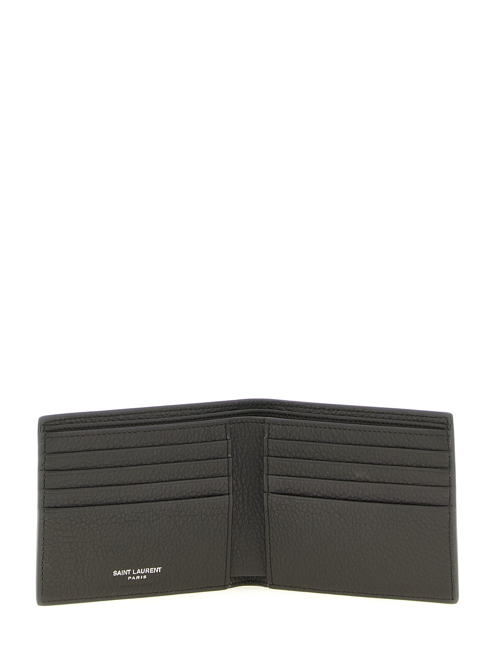 East-West wallet Brown Calfskin Leather (bos Taurus) Wallets, Card Holders
