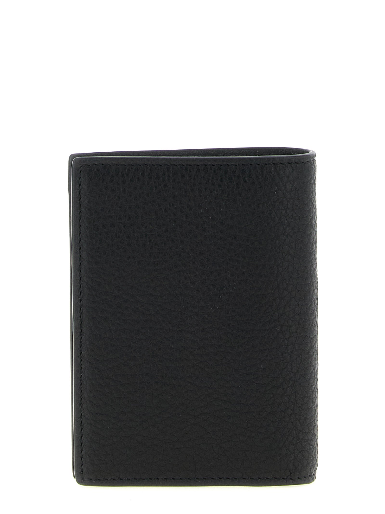 Tiny Cassandre card holder Black Calfskin Leather (bos Taurus) Wallets, Holders