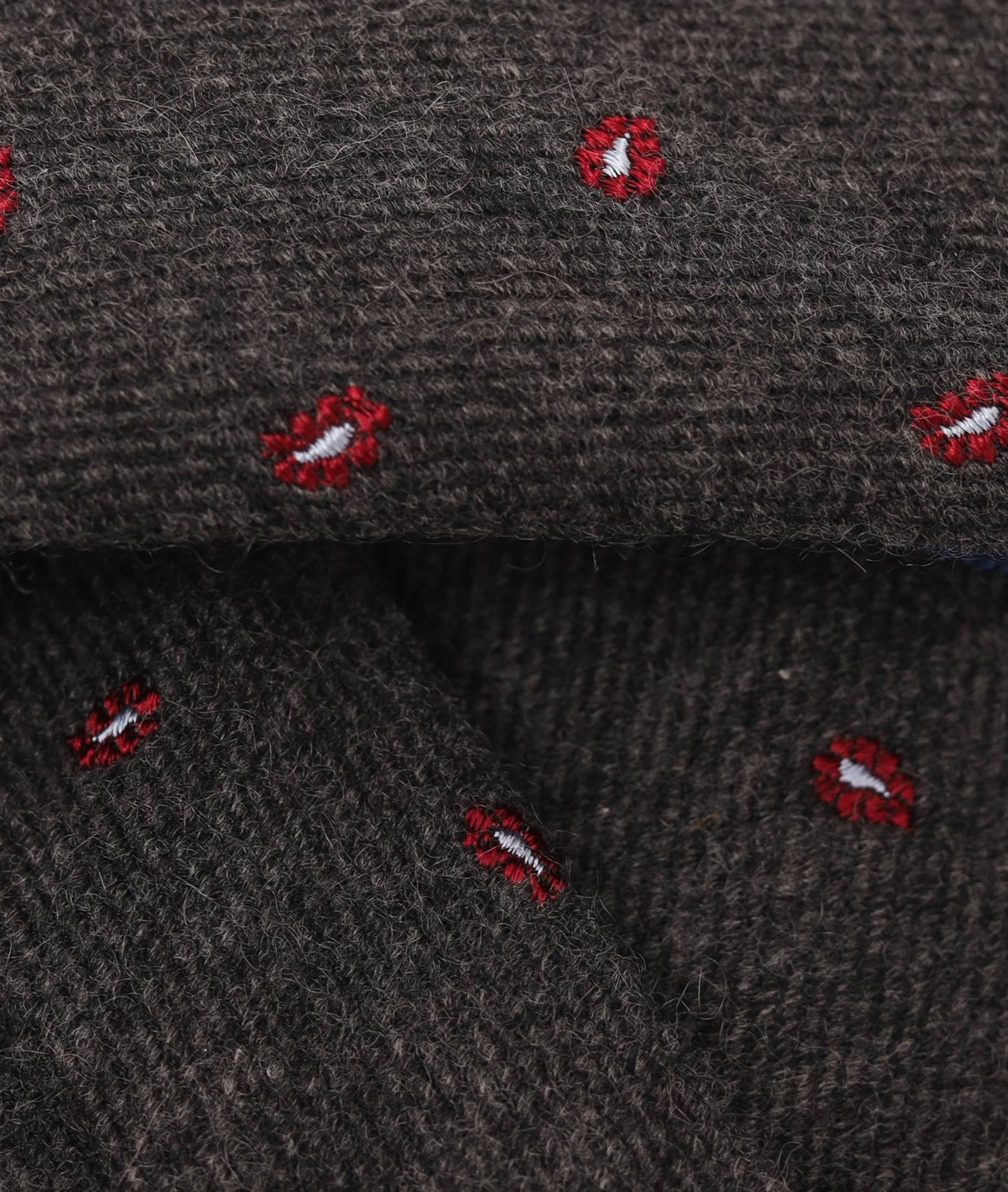 Jacquard Tie Grey Paisley Pattern