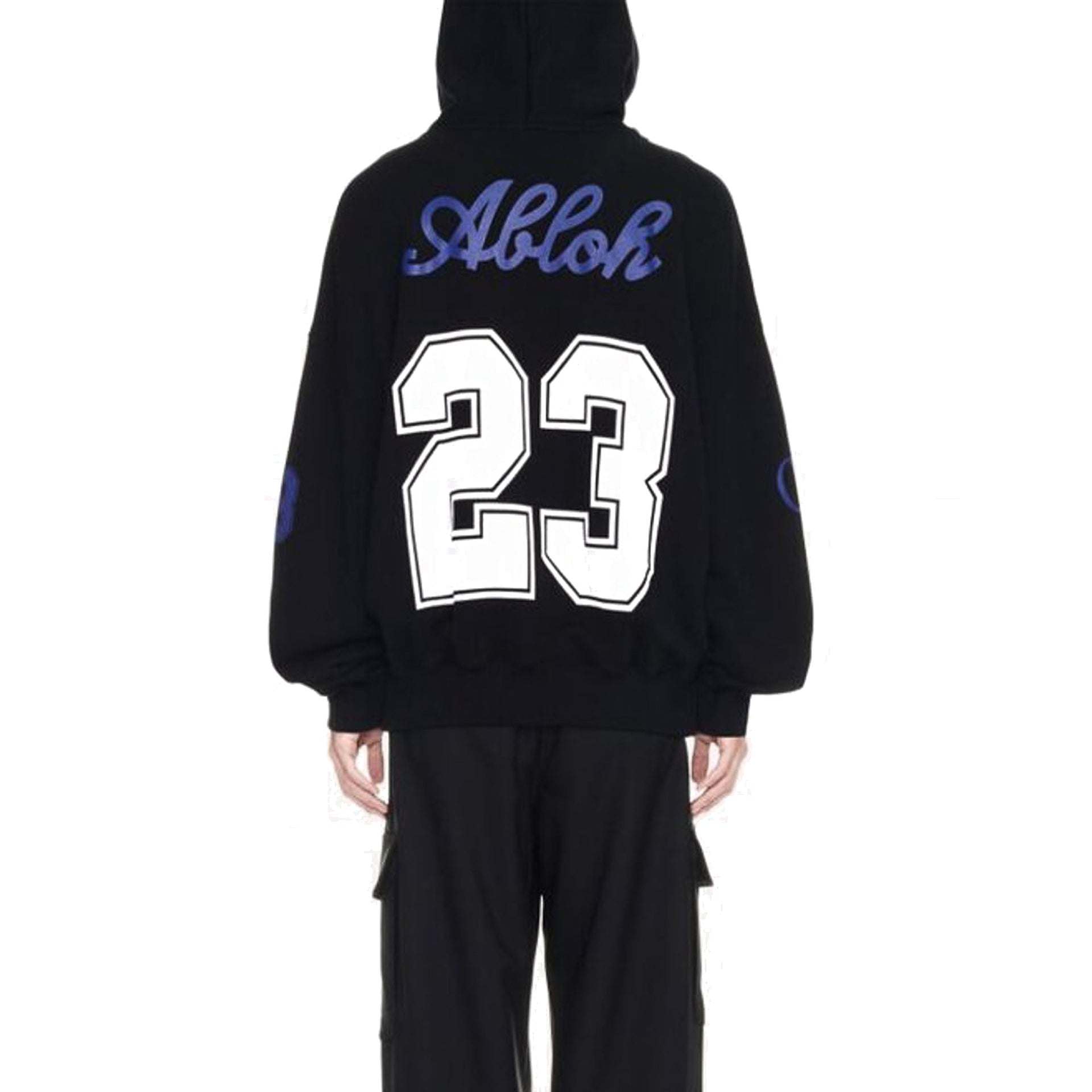 Off-White Hooded Sweatshirt Black Cotton