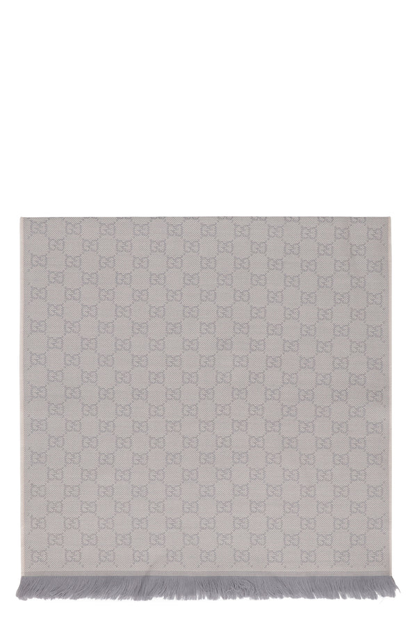Wool Scarf Gg Grey